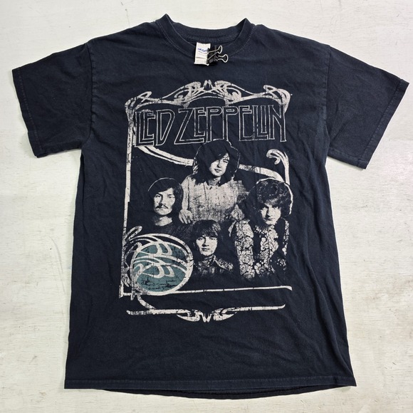 Gildan Other - Led Zeppelin 1969 Band Promo Photo Classic Rock Metal Faces Graphic T-Shirt Sz M